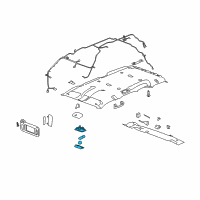OEM 2007 Chevrolet Avalanche Lamp Asm-Dome & Reading *Cashmere Diagram - 15940148