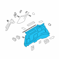 OEM Ford Expedition Quarter Trim Panel Diagram - 7L1Z-4031013-BA