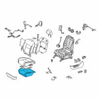 OEM 2013 Toyota Land Cruiser Seat Cushion Pad Diagram - 71502-60380