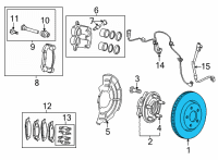 OEM 2021 Ram 1500 Rotor-Brake Diagram - 68437269AA