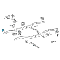 OEM 2020 Lexus LX570 Bracket, Cab Mounting Diagram - 51711-60080
