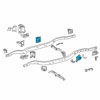 OEM 2020 Lexus LX570 Bracket Sub-Assy, Cab Mounting, NO.4 RH Diagram - 51707-60100