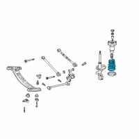 OEM 2003 Lexus ES300 Spring, Coil, Rear Diagram - 48231-33500