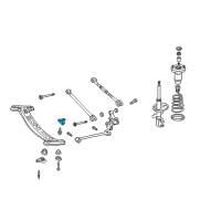 OEM 1998 Toyota Avalon Suspension Crossmember Hook Diagram - 51967-AA010