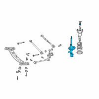 OEM 2002 Lexus ES300 Absorber Assy, Shock, Rear LH Diagram - 48540-39475