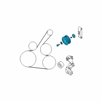 OEM Nissan Versa PULLEY IDLER Diagram - 11925-BC20B