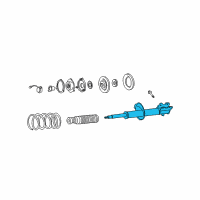 OEM 1997 Nissan Pathfinder Strut Diagram - 54302-0W088