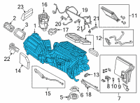 OEM 2022 BMW 230i Distributor Housing, Air Conditioner Diagram - 64-11-9-382-874