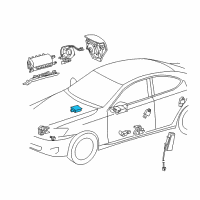 OEM 2012 Lexus IS250 Computer, Occupant Detection Diagram - 89952-0W121