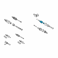 OEM 2005 Lexus RX330 Joint Assembly, Front Drive Diagram - 43040-0E020