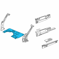 OEM 1994 Dodge B150 Floor Pan Diagram - 55346398