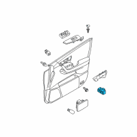 OEM Infiniti G37 Left Power Seat Memory Switch Assembly Diagram - 25491-EG000