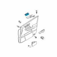 OEM Nissan Murano Switch Assy-Power Window, Assist Diagram - 25411-CA010