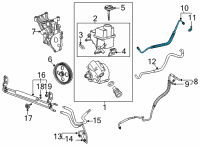 OEM Chevrolet Silverado 3500 HD Inlet Pipe Diagram - 84150116