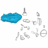 OEM 2015 BMW X6 Right Headlight Diagram - 63-11-7-317-110