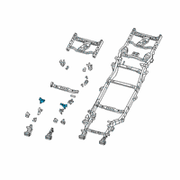 OEM 2020 Jeep Wrangler BRACKET-ENGINE MOUNT Diagram - 68340786AA