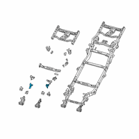 OEM 2022 Jeep Gladiator BRACKET-ENGINE MOUNT Diagram - 68340782AA