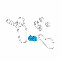 OEM Ford F-250 Super Duty Serpentine Tensioner Diagram - 7C3Z-6B209-E