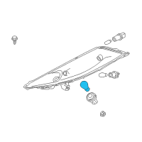 OEM Nissan Juke Bulb Diagram - 26271-8993E