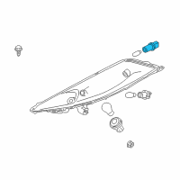 OEM 2011 Nissan Juke Park Lamp Bulb Socket Diagram - 26240-AG000