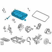 OEM 2006 Acura RL Cover, Front Cylinder Head Diagram - 12310-RJA-000