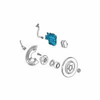 OEM 2001 Lincoln LS Caliper Assembly Diagram - 1W4Z-2552-AB