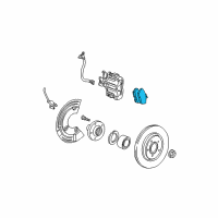 OEM 2000 Lincoln LS Rear Pads Diagram - XW4Z-2200-AA