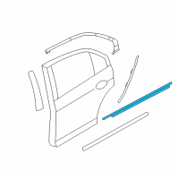 OEM 2010 Ford Fusion Belt Weatherstrip Diagram - 6E5Z-5425597-D