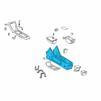 OEM 2002 Toyota Highlander Console Body Diagram - 58821-48020-B1