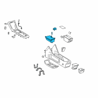 OEM 2006 Toyota Highlander Cup Holder Diagram - 55620-48060-B0