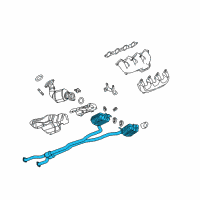 OEM 2012 Cadillac CTS Muffler & Pipe Diagram - 22882842