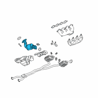 OEM 2014 Cadillac CTS Converter & Pipe Diagram - 22940824