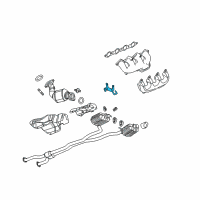 OEM Cadillac CTS Muffler Bracket Diagram - 25902026