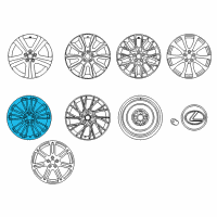 OEM 2018 Lexus RC F Wheel, Disc Diagram - 42611-24750