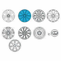 OEM 2016 Lexus RC200t Wheel, Disc Diagram - 42611-24580