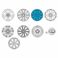 OEM Lexus RC350 Wheel, Disc Diagram - 42611-24640