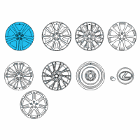 OEM 2015 Lexus RC350 Wheel, Disc Diagram - 42611-24550