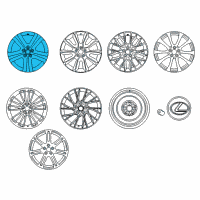 OEM 2016 Lexus RC200t Wheel, Disc Diagram - 42611-24550