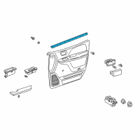 OEM 1999 Toyota Sienna Belt Weatherstrip Diagram - 68171-08010