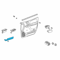 OEM 2000 Toyota Sienna Armrest Diagram - 74220-08010-B0