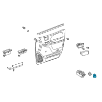 OEM 2010 Toyota Sienna Window Switch Diagram - 84810-08020