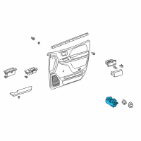 OEM 2003 Toyota Camry Window Switch Diagram - 84820-08010