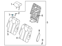 OEM 2021 Kia Sorento Pad U Diagram - 89446S9000WK