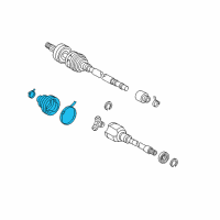 OEM 2018 Toyota Prius C Inner Boot Diagram - 04437-52460