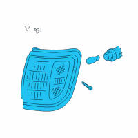OEM 1996 Toyota Tacoma Park/Marker Lamp Diagram - 81610-04020