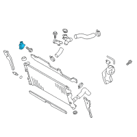 OEM 2014 Scion FR-S Radiator Assembly Upper Bracket Diagram - SU003-01176