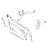 OEM 2019 Toyota 86 Radiator Assembly Upper Bracket Diagram - SU003-01176