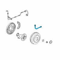 OEM 1998 Honda Civic Hose Set, Rear Brake (Drum) Diagram - 01466-S04-000