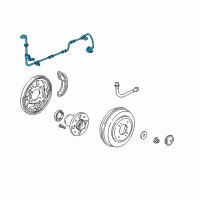 OEM 1997 Honda Civic Sensor Assembly, Right Rear (Drum) Diagram - 57470-S04-951