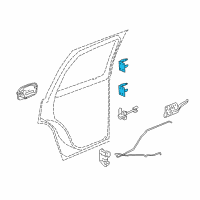 OEM 2002 Chevrolet Avalanche 1500 Hinge Assembly Diagram - 19354131